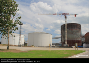Substratlagertank Bioethanolproduktion Bioethanolanlage Anklam Suiker Unie GmbH